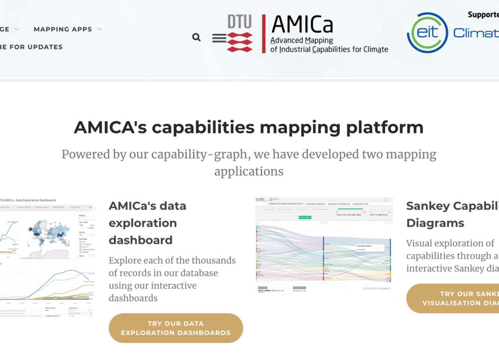 AMICa: Advanced Mapping of Industrial Capabilities